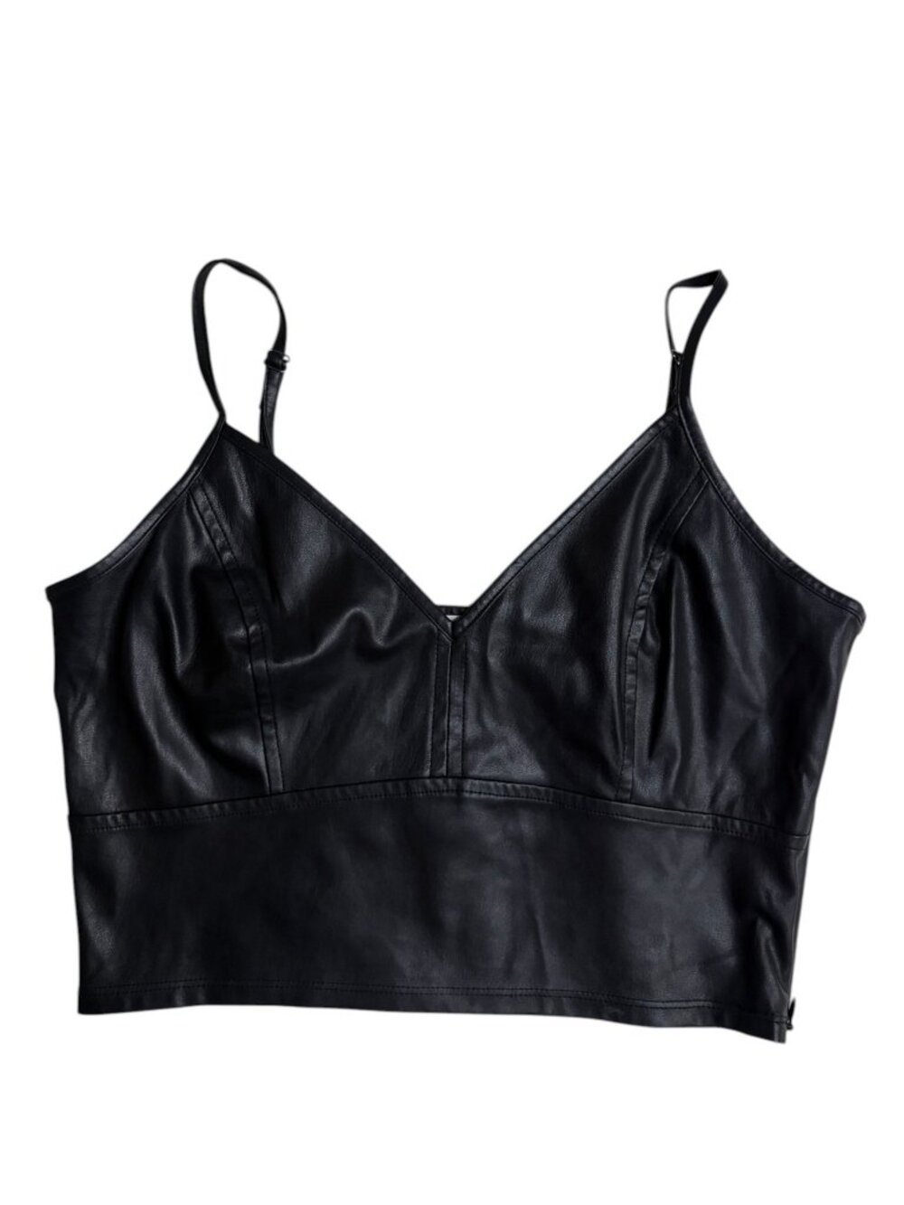 lola and grace Bustier Crop Top (Black) - Medium